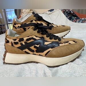 Steve Madden Leopard Print Sneakers, size 7.